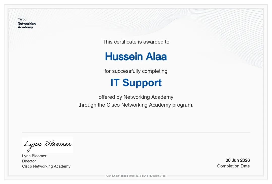 Certificate 1